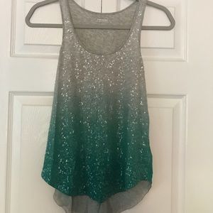 ombré Sequin top